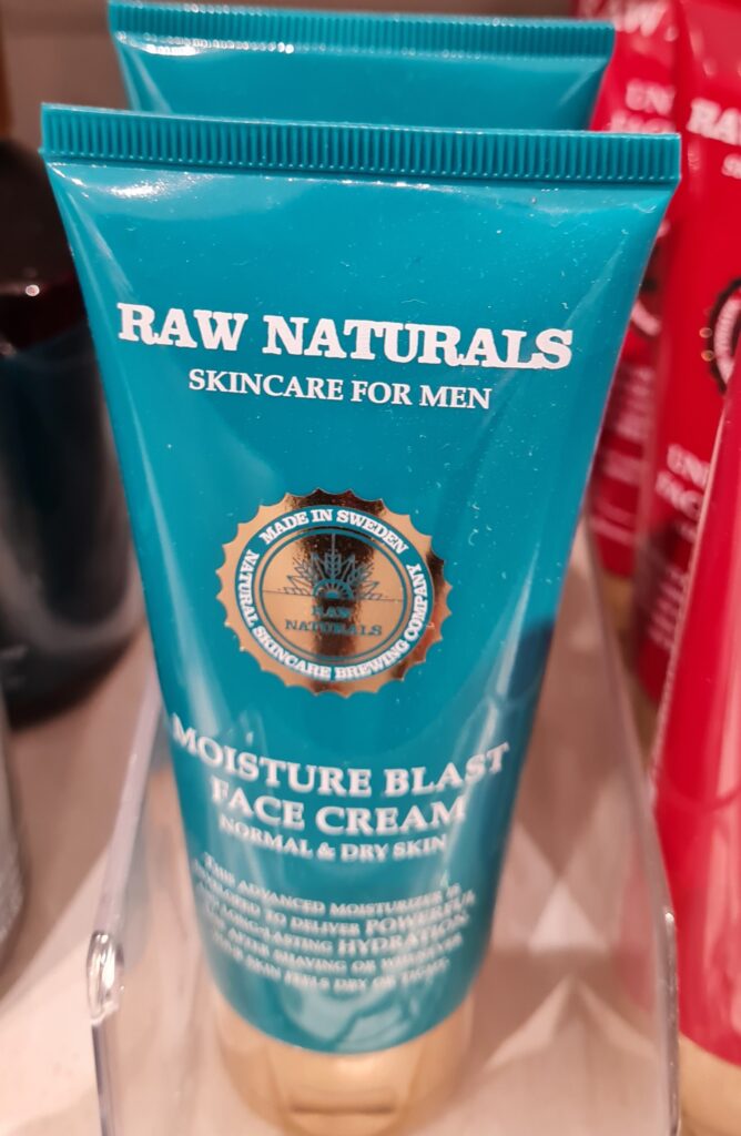 Raw naturals skincare for men hudvård för män